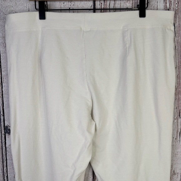Eileen Fisher Woman Plus Size 1X Washable Stretch Crepe Pants Slim Ankle in Bone - Picture 6 of 15